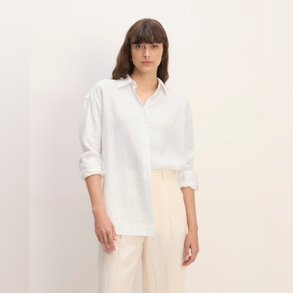 Everlane The Boyfriend Shirt in Linen